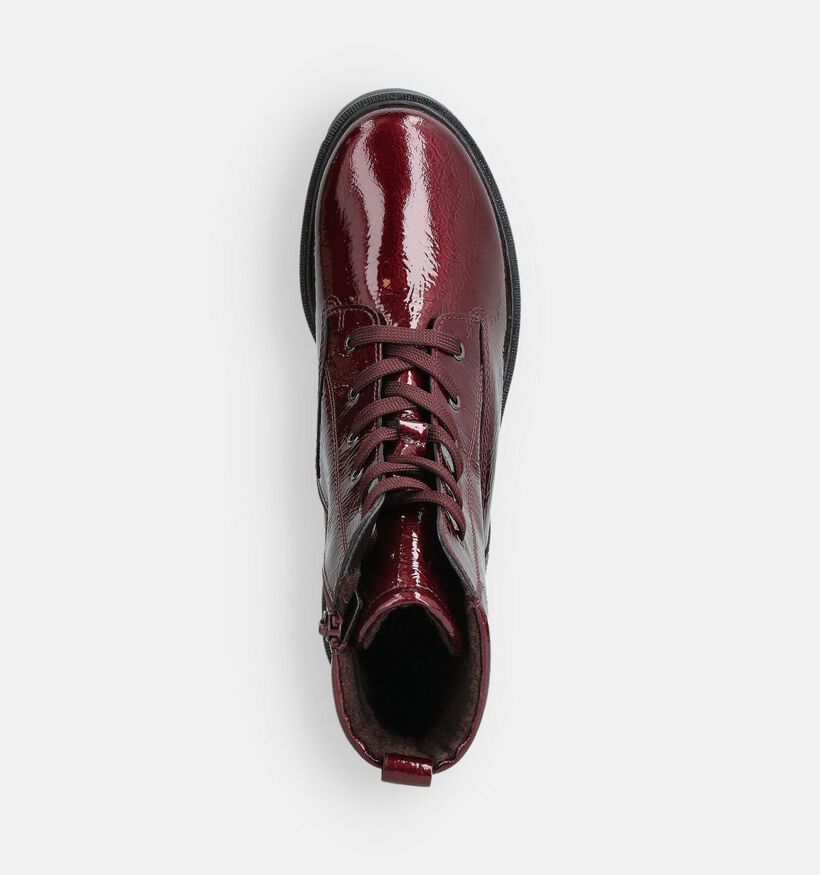 Gabor Boots à lacets en Bordeaux pour femmes (363138) - pour semelles orthopédiques