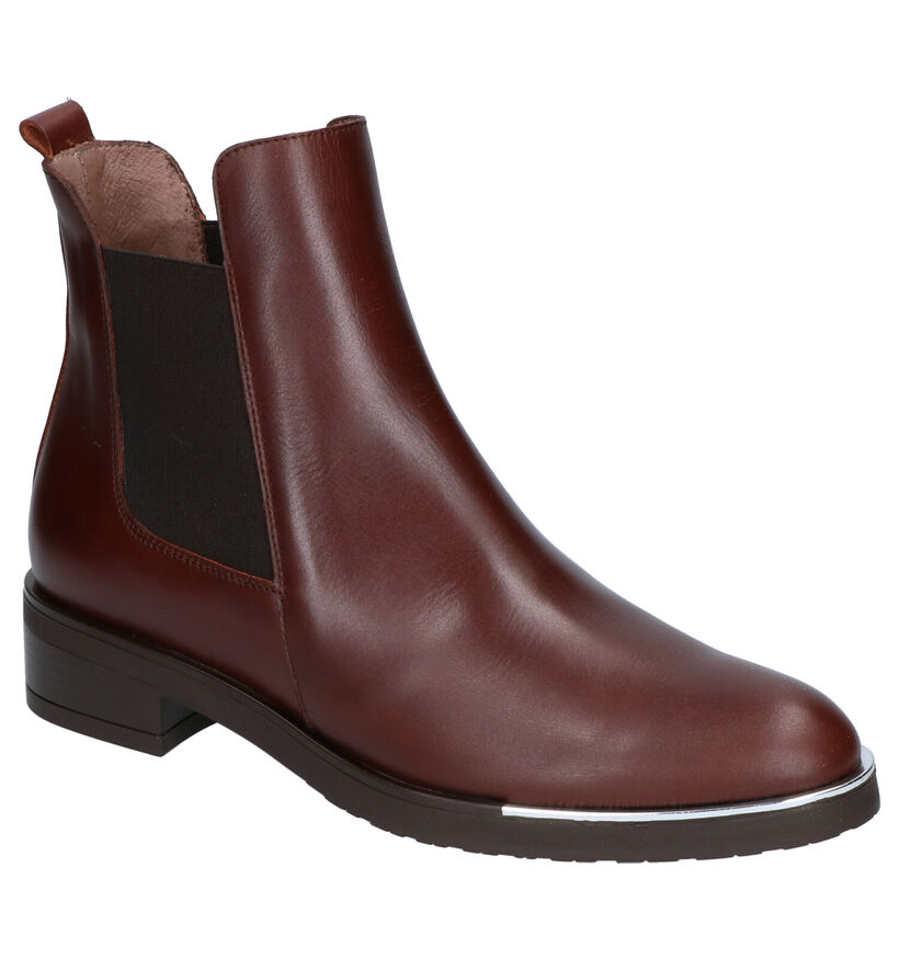 Wonders Zwarte Chelsea Boots in leer (259727)