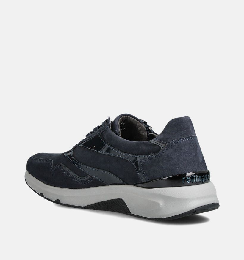 Gabor Rollingsoft Chaussures à lacets en Bleu foncé pour femmes (360324) - pour semelles orthopédiques