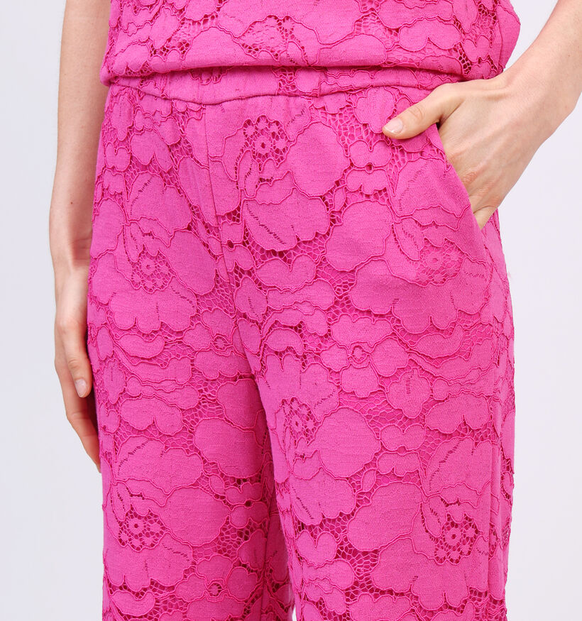 Vila Ceren Fuchsia Wijde broek voor dames (353011)