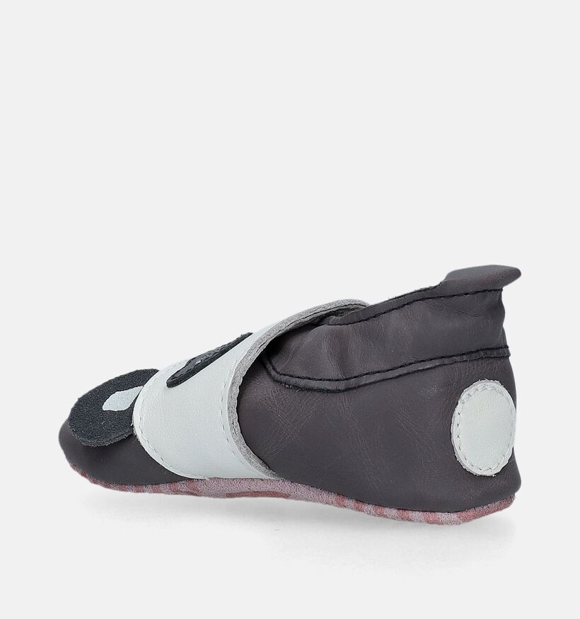 Bobux Bam Bow Chaussons pour bébé en Gris pour filles (303094)