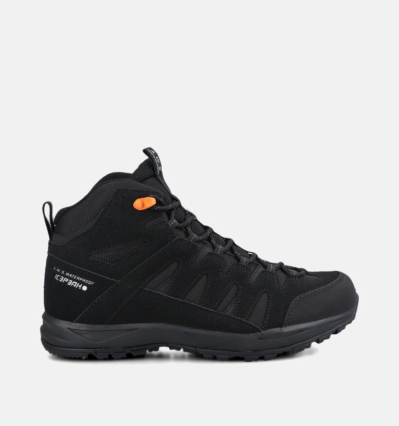 Icepeak Aura Mc Mr Zwarte Hoge Wandelschoenen voor heren (378607) - geschikt voor steunzolen