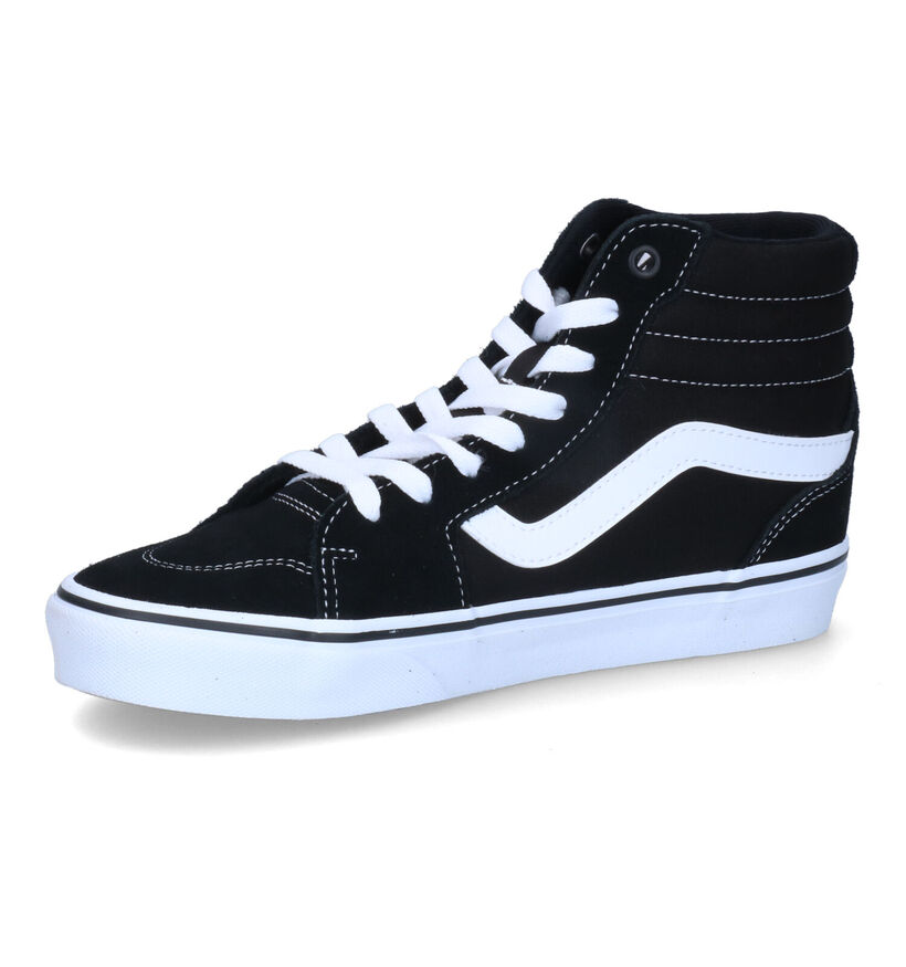 Vans Filmore Hi Baskets de skate en Noir pour femmes (328039)