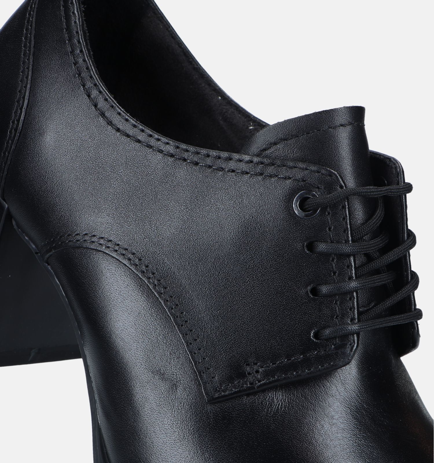 Tamaris Zwarte Veterschoenen met hak Dames Pumps Online op TORFS.BE