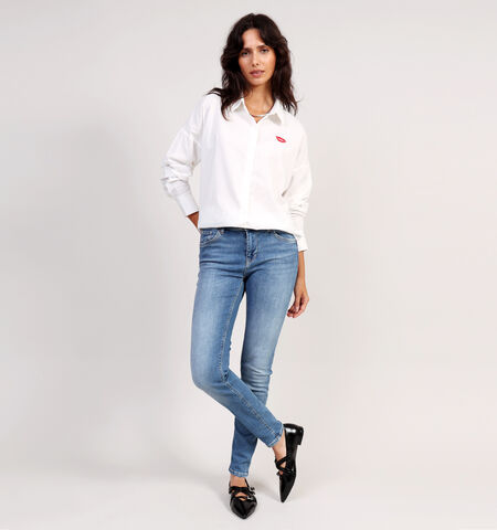 Skinny fit jeans blauw L32
