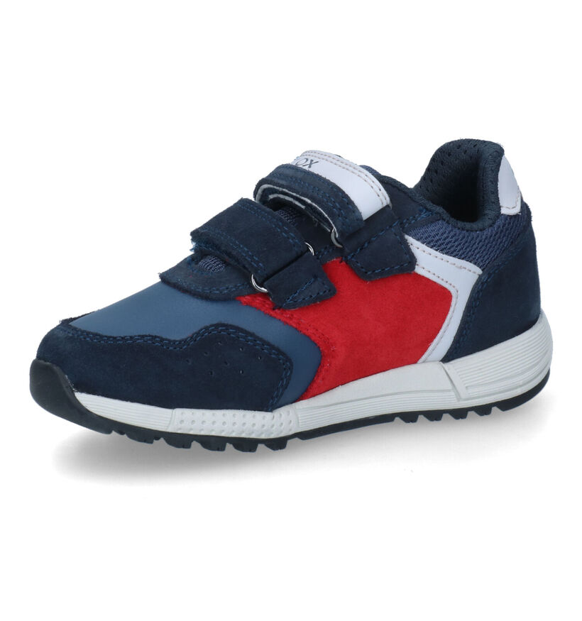 Geox Alben Baskets en Bleu pour garçons (317585) - pour semelles orthopédiques