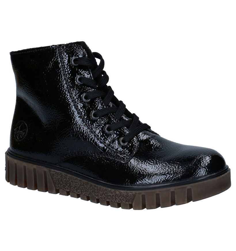 Rieker Zwarte Bottines in lakleer (283993)