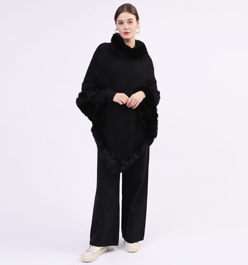 Via Limone Zwarte Poncho (325807)