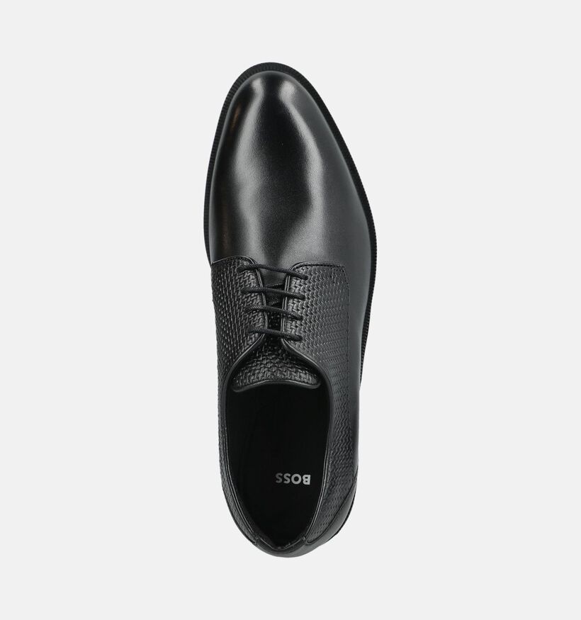 BOSS Tayil Derb Chaussures classiques en Noir pour hommes (375720) - pour semelles orthop&eacute;diques