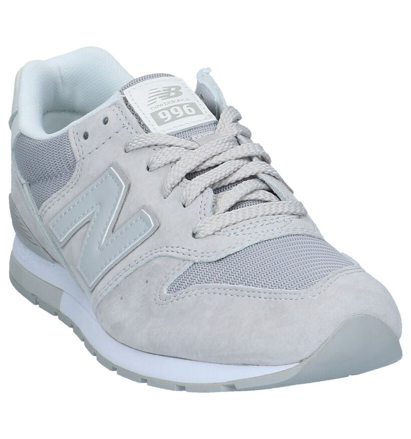 New Balance 996 Baskets basses en Gris clair en daim (220605)