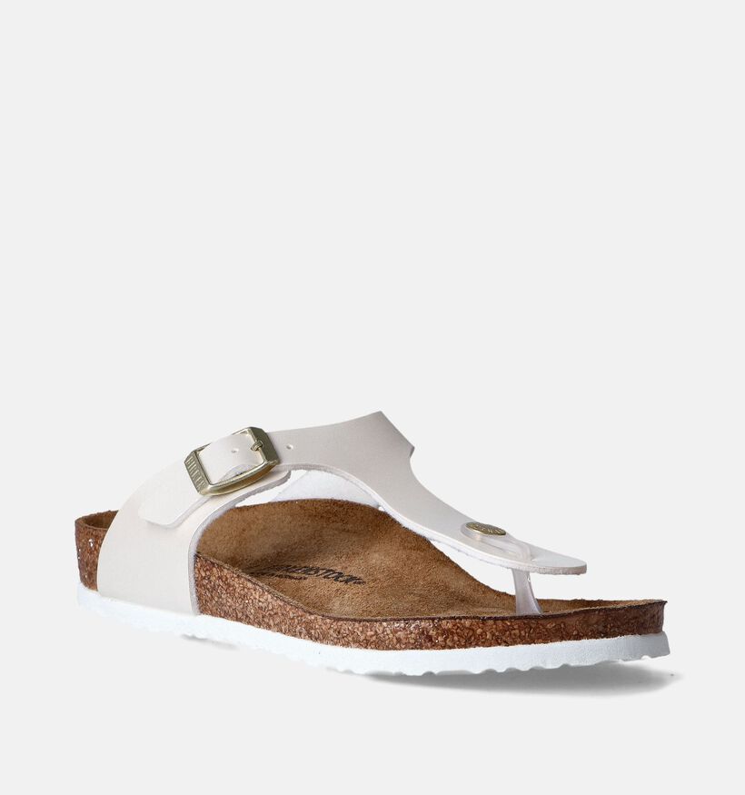 Birkenstock Gizeh Witte Slippers voor meisjes (352248)