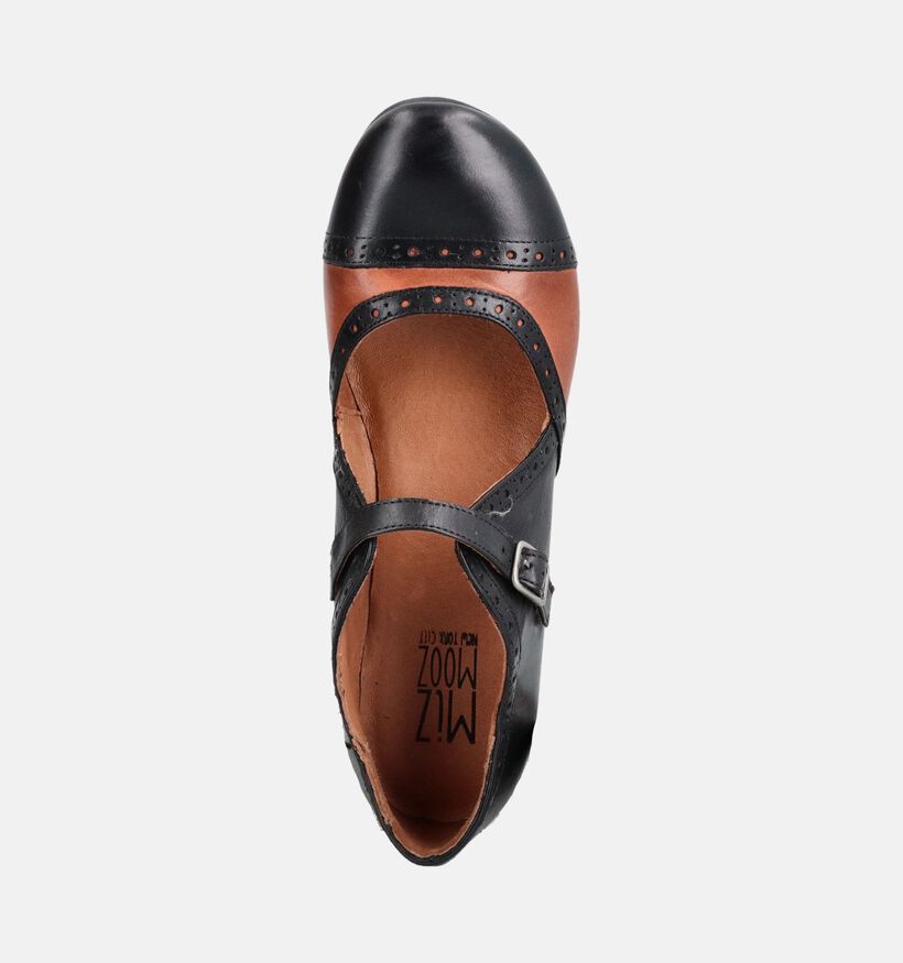 Miz Mooz Franki Zwarte Enkelpumps voor dames (381363)