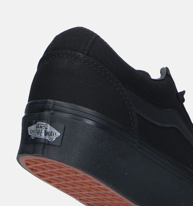 Vans Ward Platform Baskets de skate en Noir pour femmes (328043)