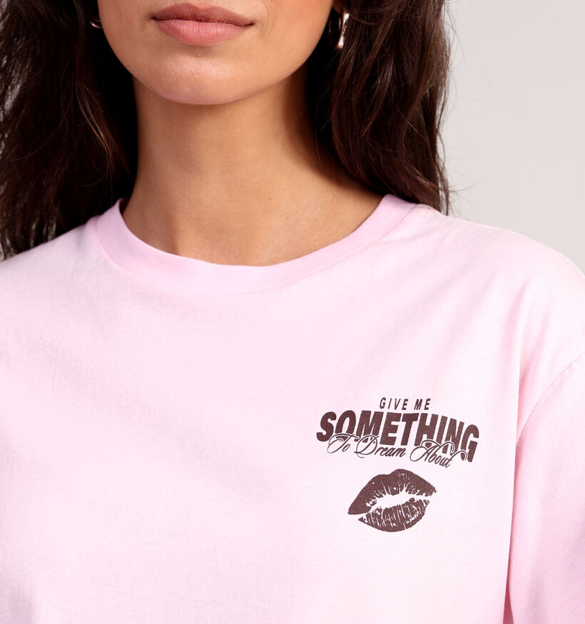 Vero Moda Laura Oversized Roze T-shirt voor dames (365846)