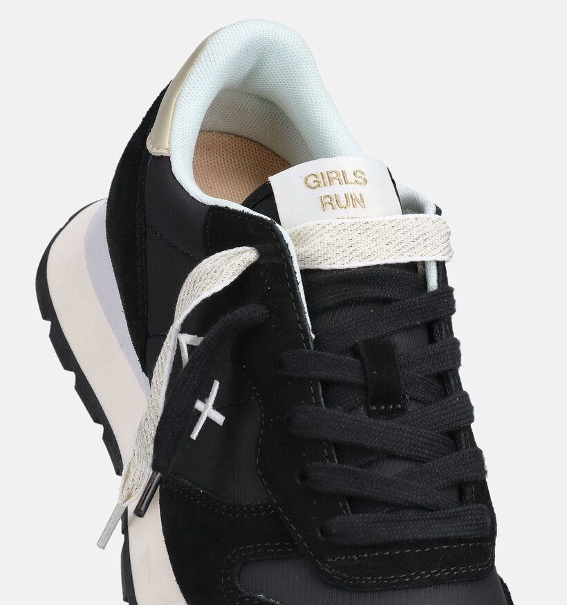 Sun68 Ally Gold Baskets en Noir pour femmes (368714) - pour semelles orthop&eacute;diques