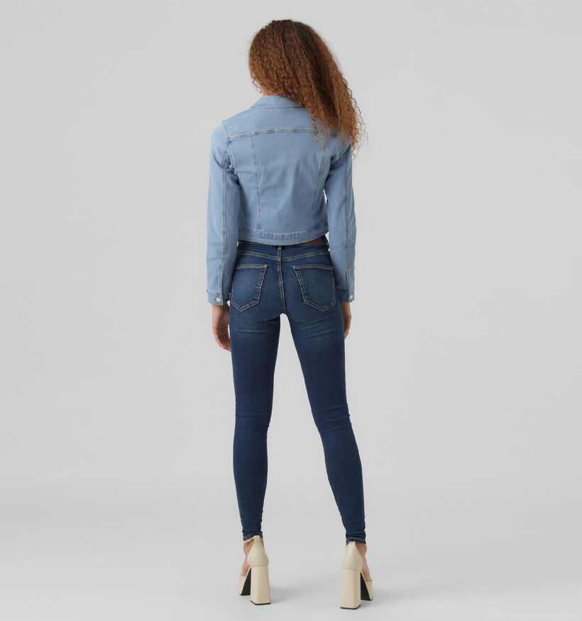 Vero Moda Luna Veste en jeans en Bleu (323870)