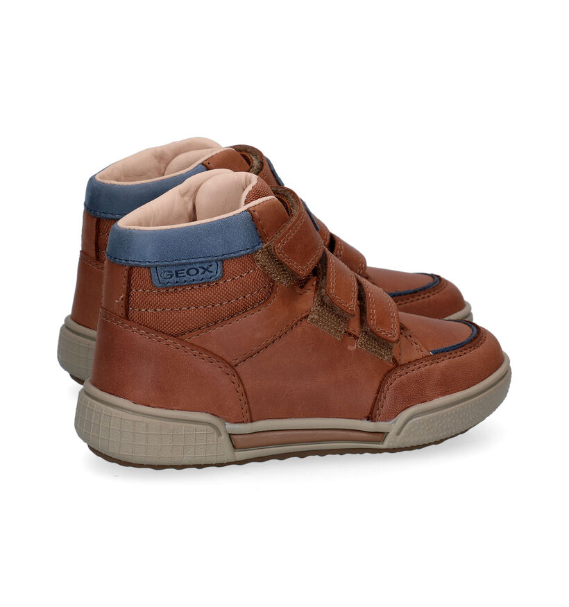 Geox Poseido Cognac Hoge Schoenen voor jongens (295102) - geschikt voor steunzolen