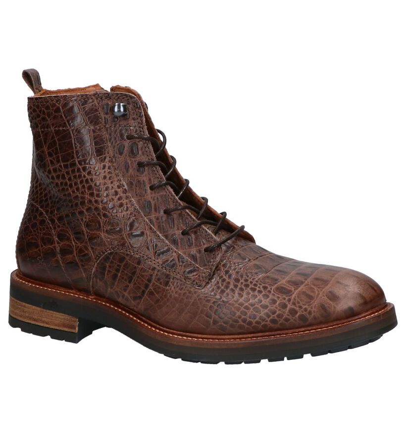 Olivier Strelli Wonkers Bruine Boots in leer (261413)