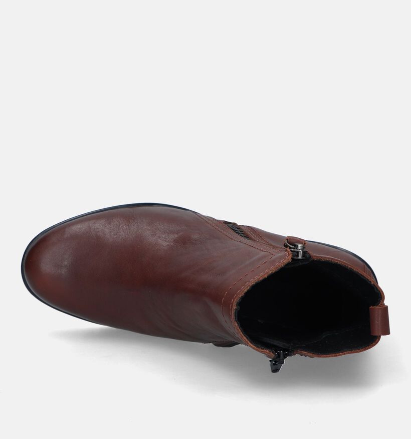 Solemade Fiona 17 Cognac Enkellaarzen Met Blokhak voor dames (331046)