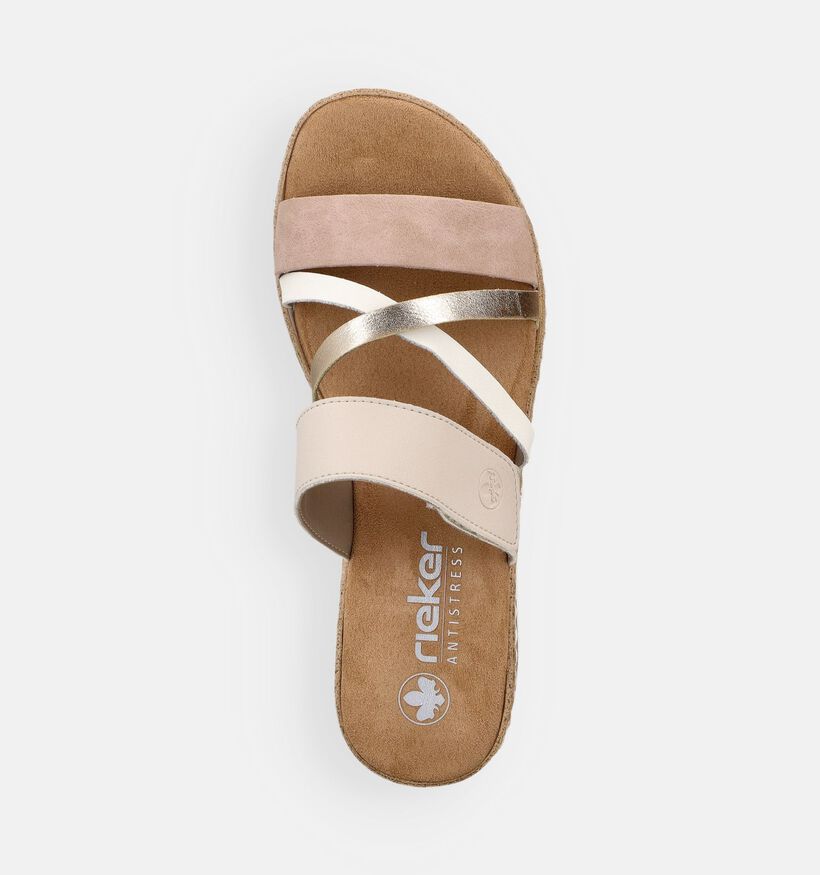 Rieker Beige Slippers met Gesp voor dames (370393)
