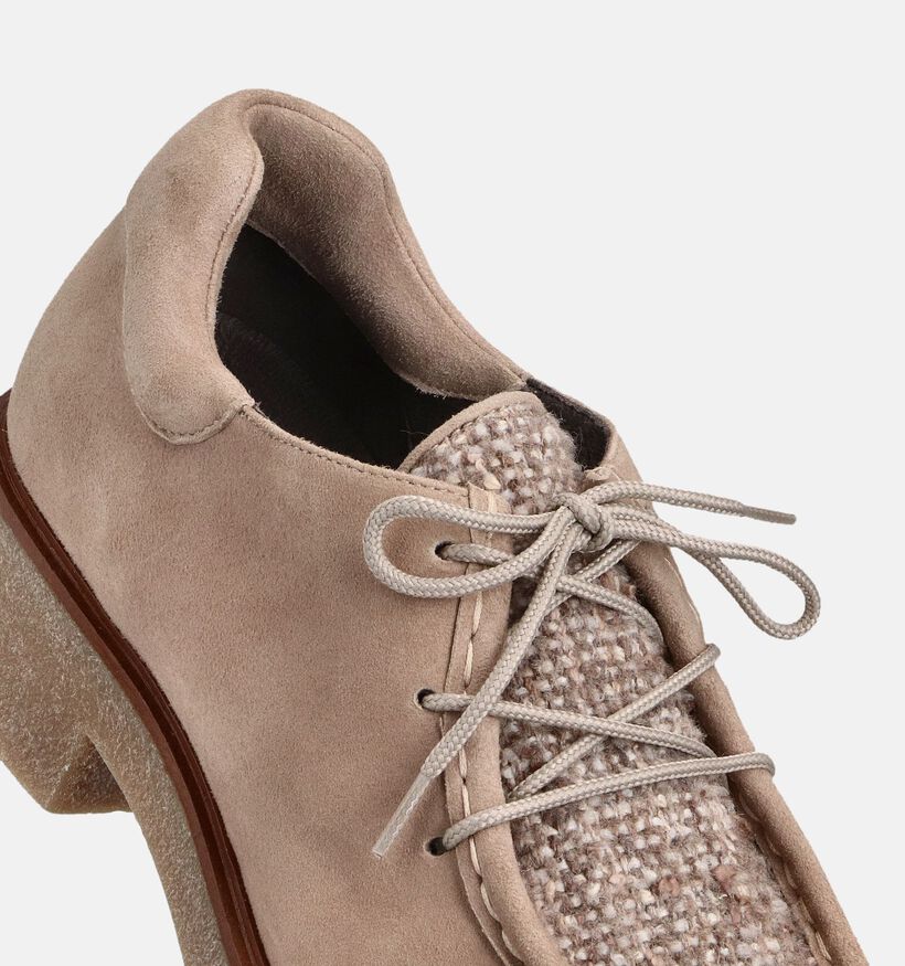 Softwaves Chaussures à lacets en Beige pour femmes (364900) - pour semelles orthopédiques