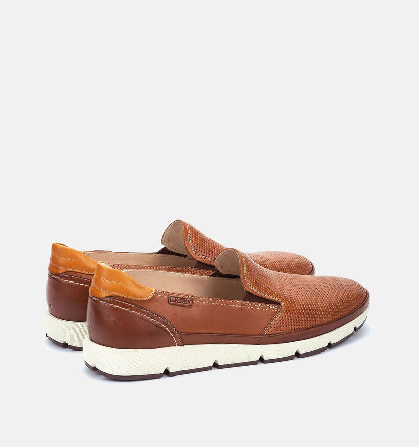 Pikolinos Fuencarral Mocassins en Cognac pour hommes (356155) - pour semelles orthopédiques
