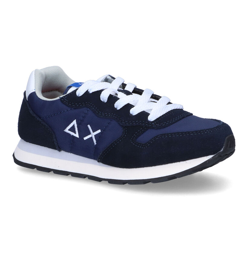 Sun 68 Blauwe Sneakers in stof (306562)
