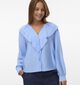 Vero Moda Kaja Frill Blauwe Blouse voor dames (367145)