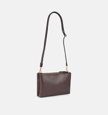 L.Credi Sacs port&eacute; crois&eacute; Noir/Marron