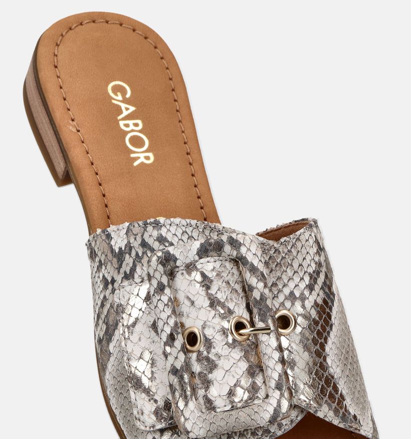 Gabor Snake Supreme Gouden Slippers voor dames (371175)