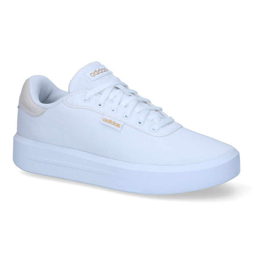 adidas Court Platform Witte Sneakers in stof (308296)