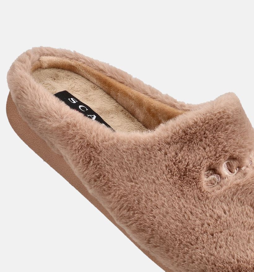 Scapa Taupe Pantoffels voor dames (380856) - geschikt voor steunzolen