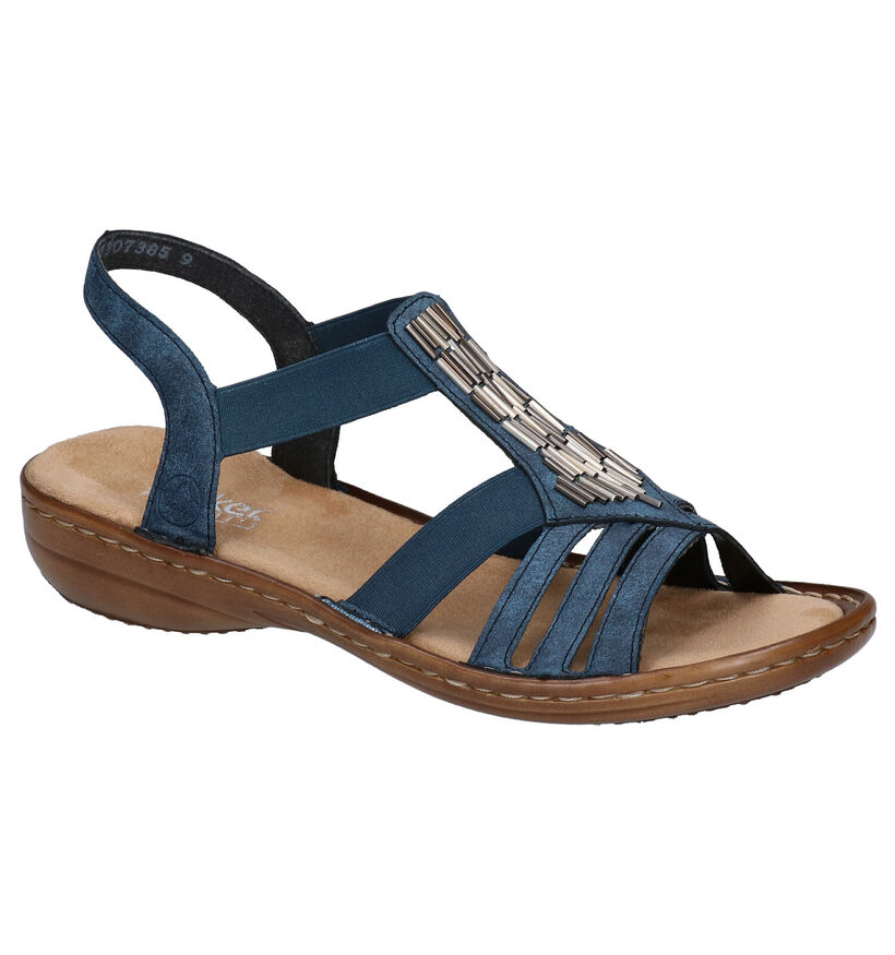 Rieker Blauwe Sandalen in kunstleer (306775)