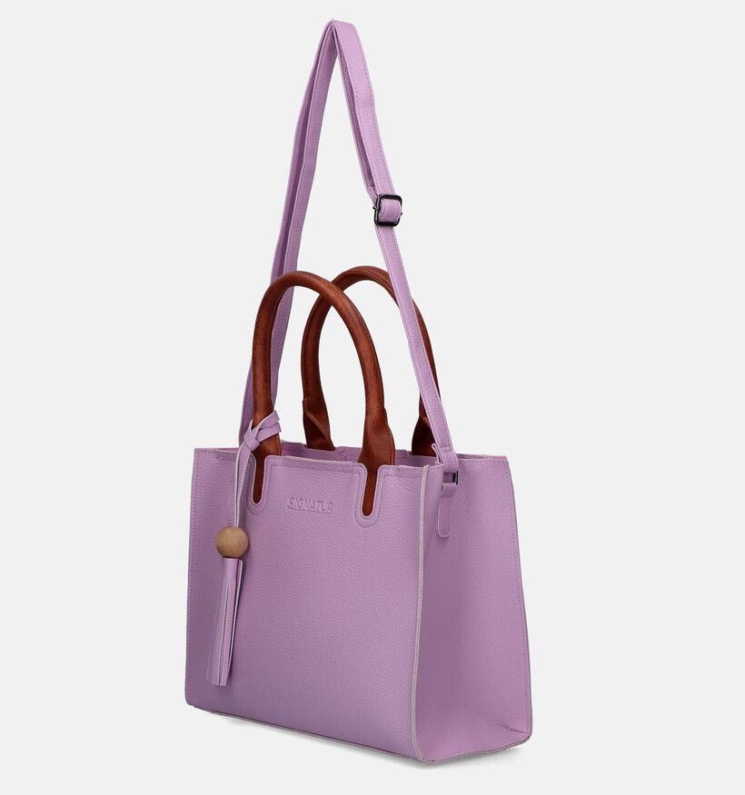 Signatur Sac à main avec Bandoulière en Lilas pour femmes (342167)