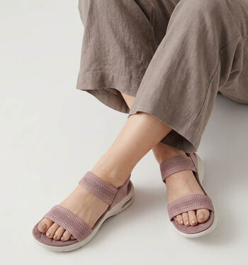 Skechers Arch Fit Sandalen Taupe/Roze