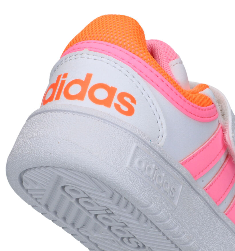 adidas Hoops 3.0 Baskets en Blanc pour filles (318958) - pour semelles orthopédiques