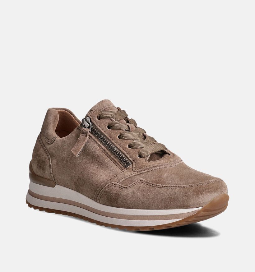 Gabor Bruine Veterschoenen voor dames (360311) - geschikt voor steunzolen