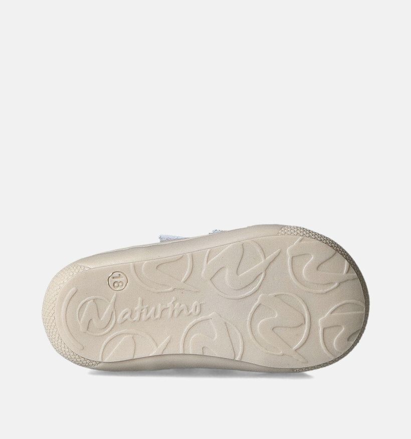 Naturino Cocoon VL Calf Witte Babyschoentjes voor meisjes (355323) - geschikt voor steunzolen