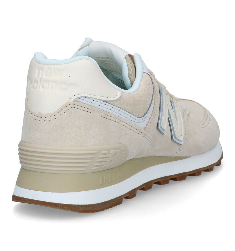 New Balance WL 574 Baskets en Vert pour femmes (349411) - pour semelles orthopédiques
