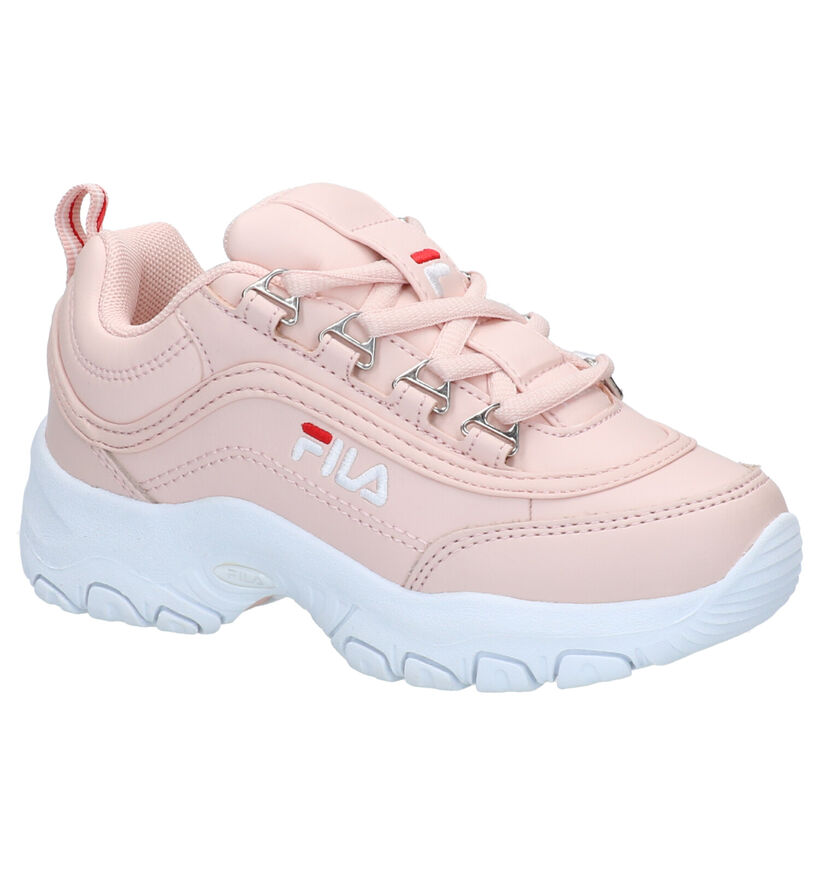 Fila Strada Witte Sneakers in kunstleer (265811)