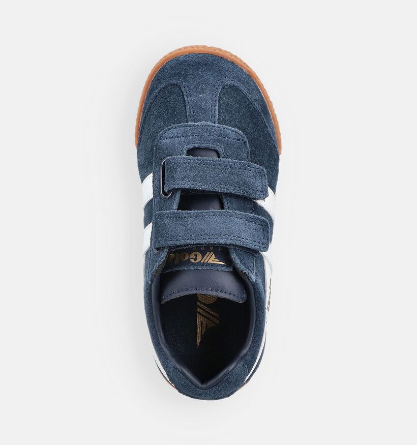 Gola Harrier Strap Blauwe Sneakers voor meisjes, jongens (368601) - geschikt voor steunzolen