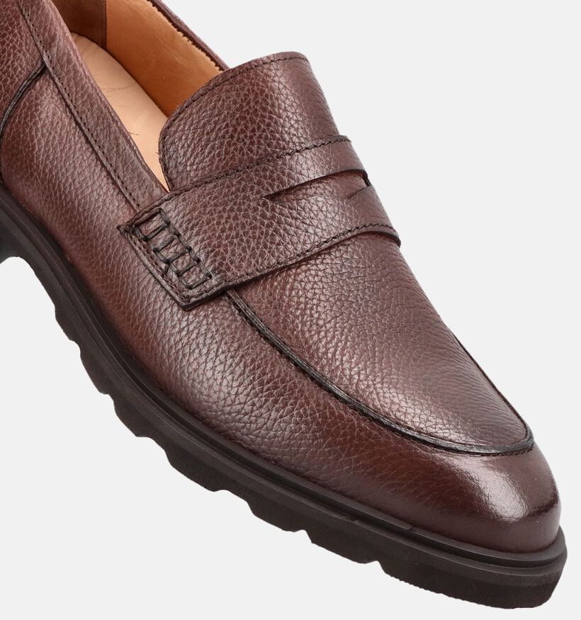 Ambiorix Sully Donkerbruine Mocassins voor heren (381985) - geschikt voor steunzolen