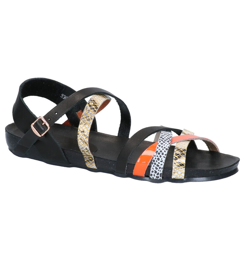 Red Rag Zwarte Sandalen in leer (275495)