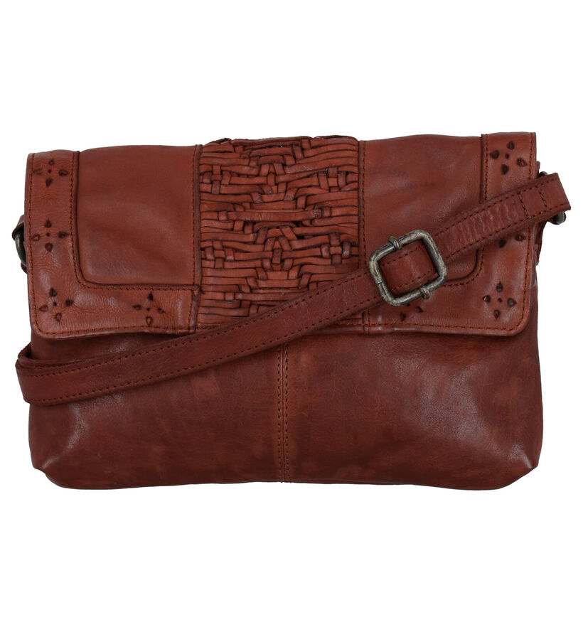 Bear Design Zwarte Crossbody Tas in leer (284270)