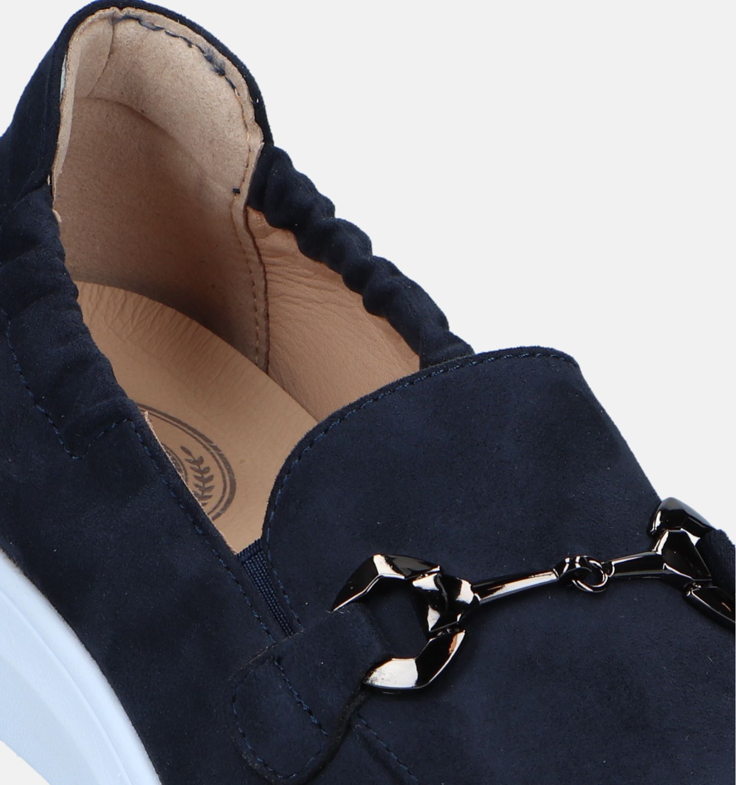Donkerblauwe instappers dames new arrivals
