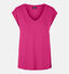 Pieces Kamala T-shirt basic en Fuchsia pour femmes (335622)