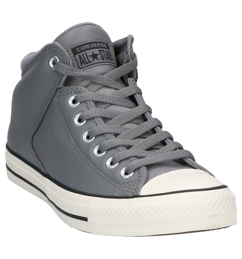 Converse AS High Street Baskets en Gris en cuir (252765)