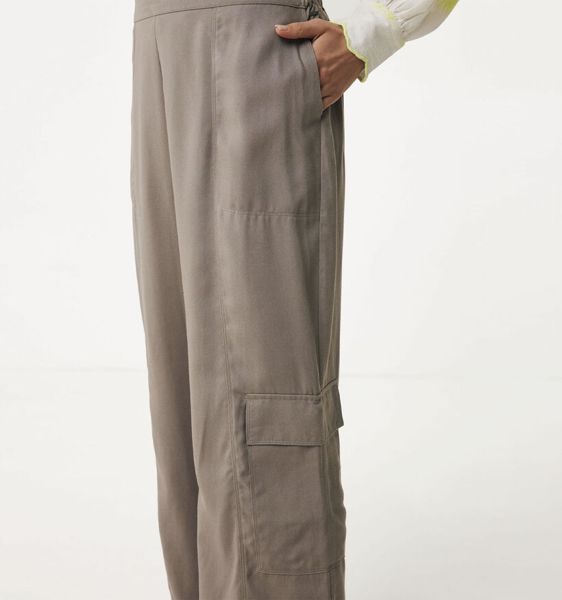Mexx Wide Leg Cargo Pantalon en Taupe pour femmes (337008)