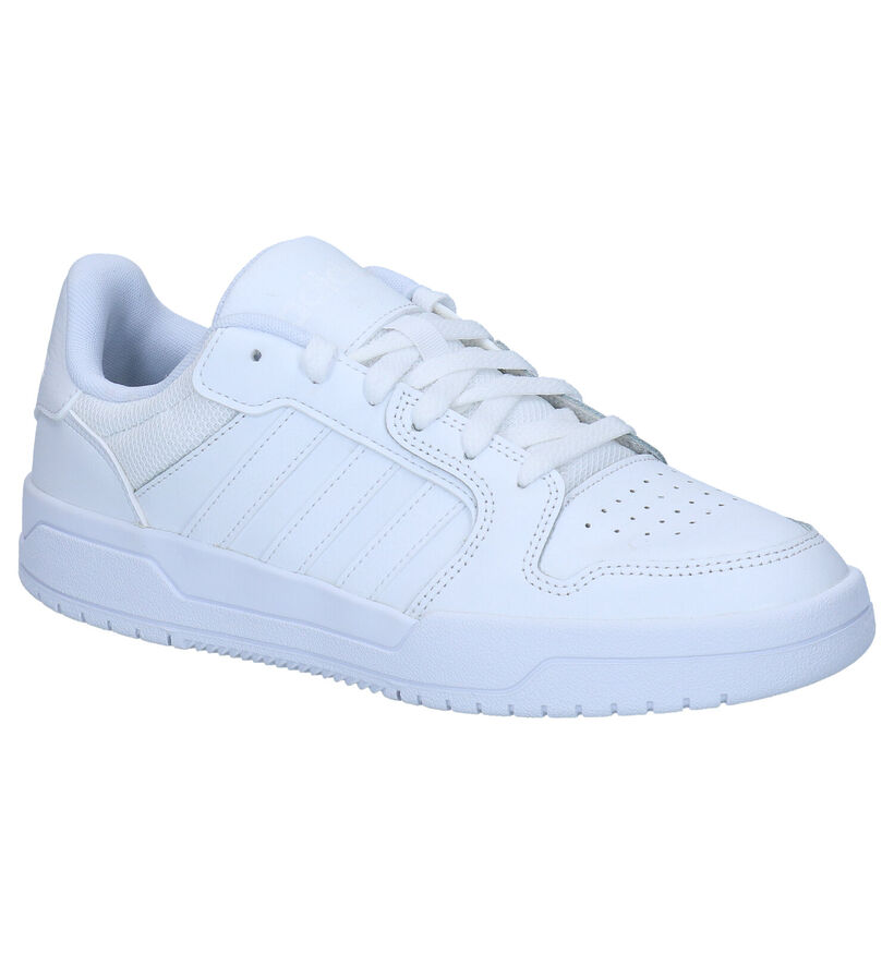 adidas Entrap Witte Sneakers in kunstleer (276466)