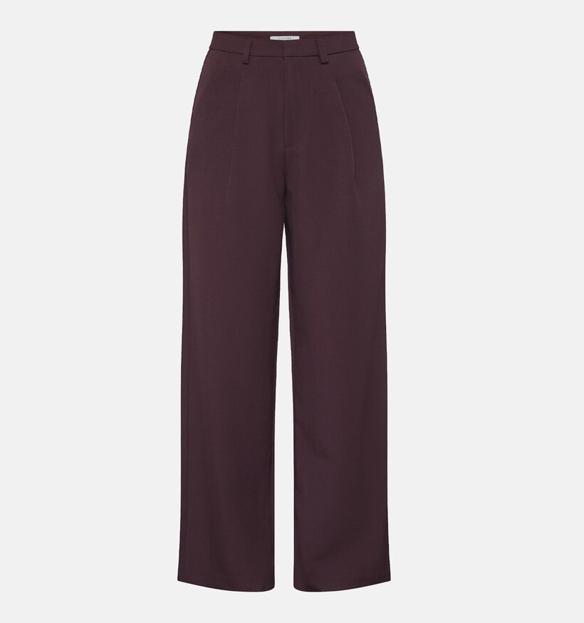 Sisters Point Great Pantalon classique en Bordeaux pour femmes (371979)